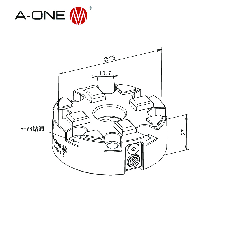 Mandrino manuale R75 3A-100078