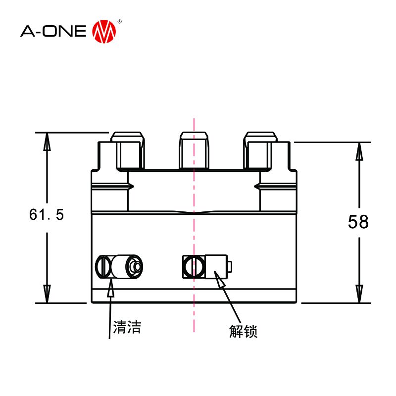  R TIPO LIGHT PNEUMATIC CHUCK 3A-100070 