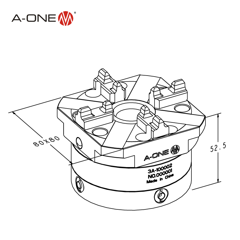 Chuck ad azione rapida 80 automatica 3A-100002