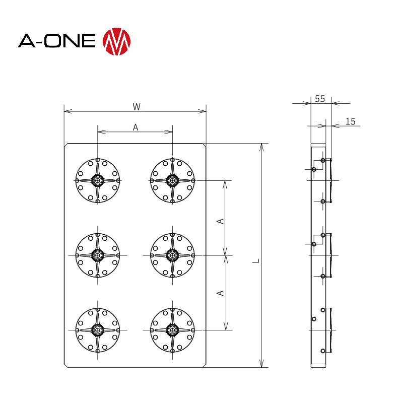 Posizionamento a punto zero Chuck -hexa-3a-1110/3a-1110121