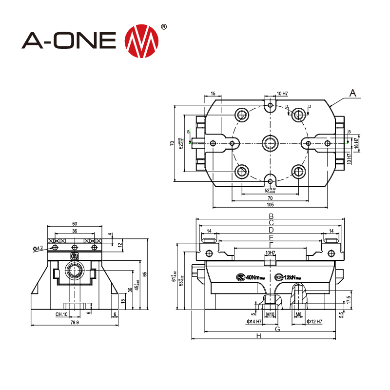 3A.110519/3A-1110520/3A-1110521 Vises in serie multischi