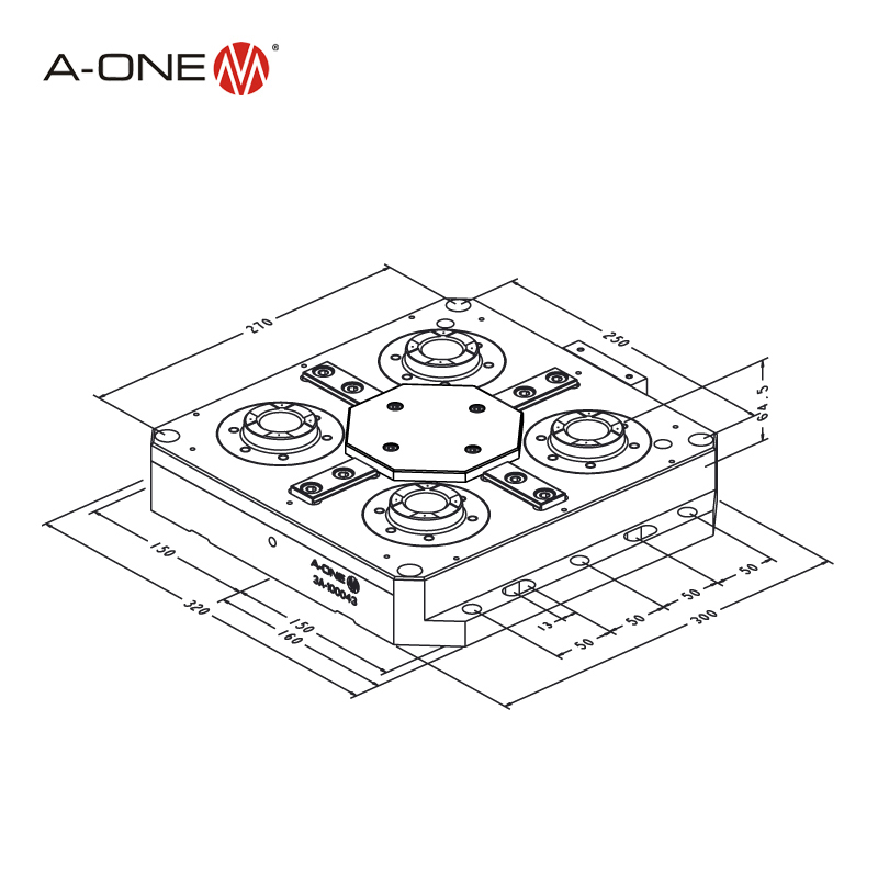 UPC P Chuck per le linee di produzione 3A-100043