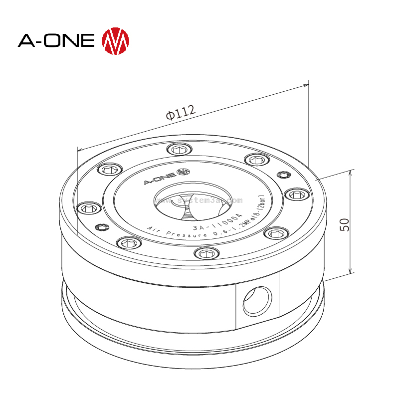 Sistema di posizionamento punti zero a 20 tipi esterno Chuck 3A-110004