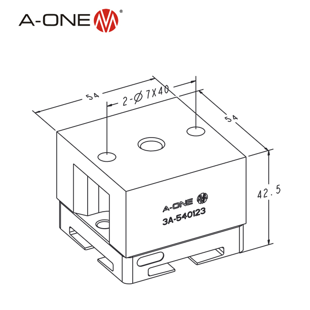 Uniplate 3A-540123 (supporto Stleel 3A-530123)