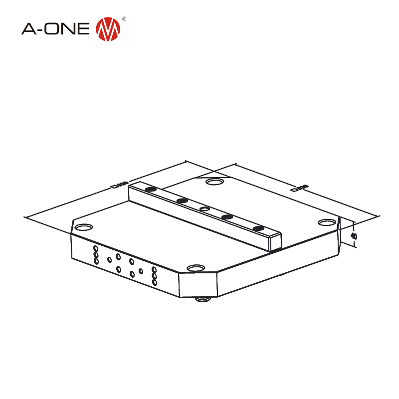 Versione del pallet di allineamento UPC PALLET con guida a terra 320*320*40mm 3A-100045